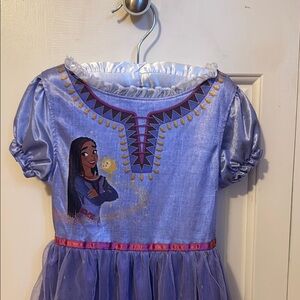 Wish Purple and Pink Nightgown with Ruffle Trim